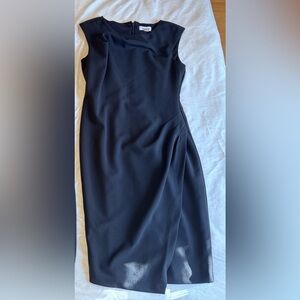 Calvin Klein Black Midi Sheath Dress